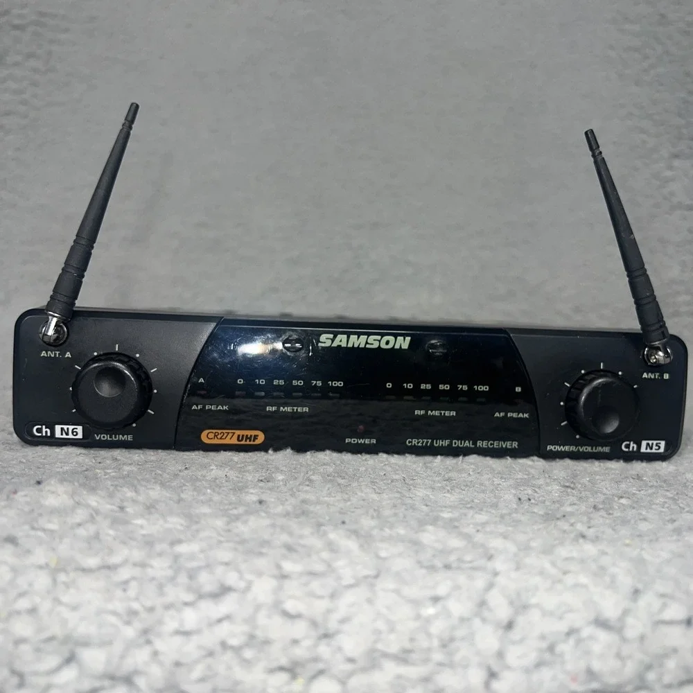 VTG Samson CR277 UHF Dual‎ Channel Wireless Microphone Receiver True Diversity
